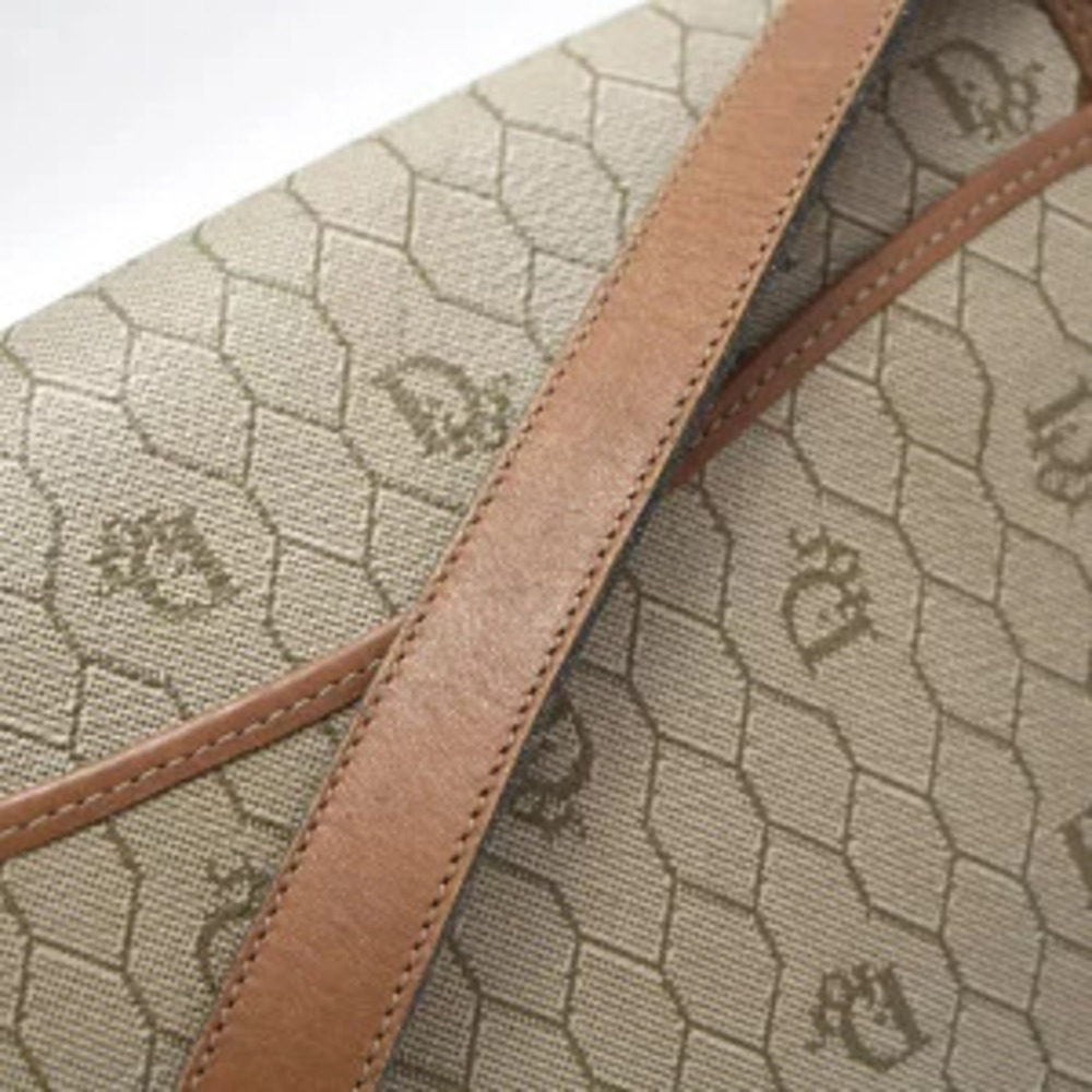 Christian Dior Shoulder Bag Honeycomb Leather Beige - Picture 6 of 6
